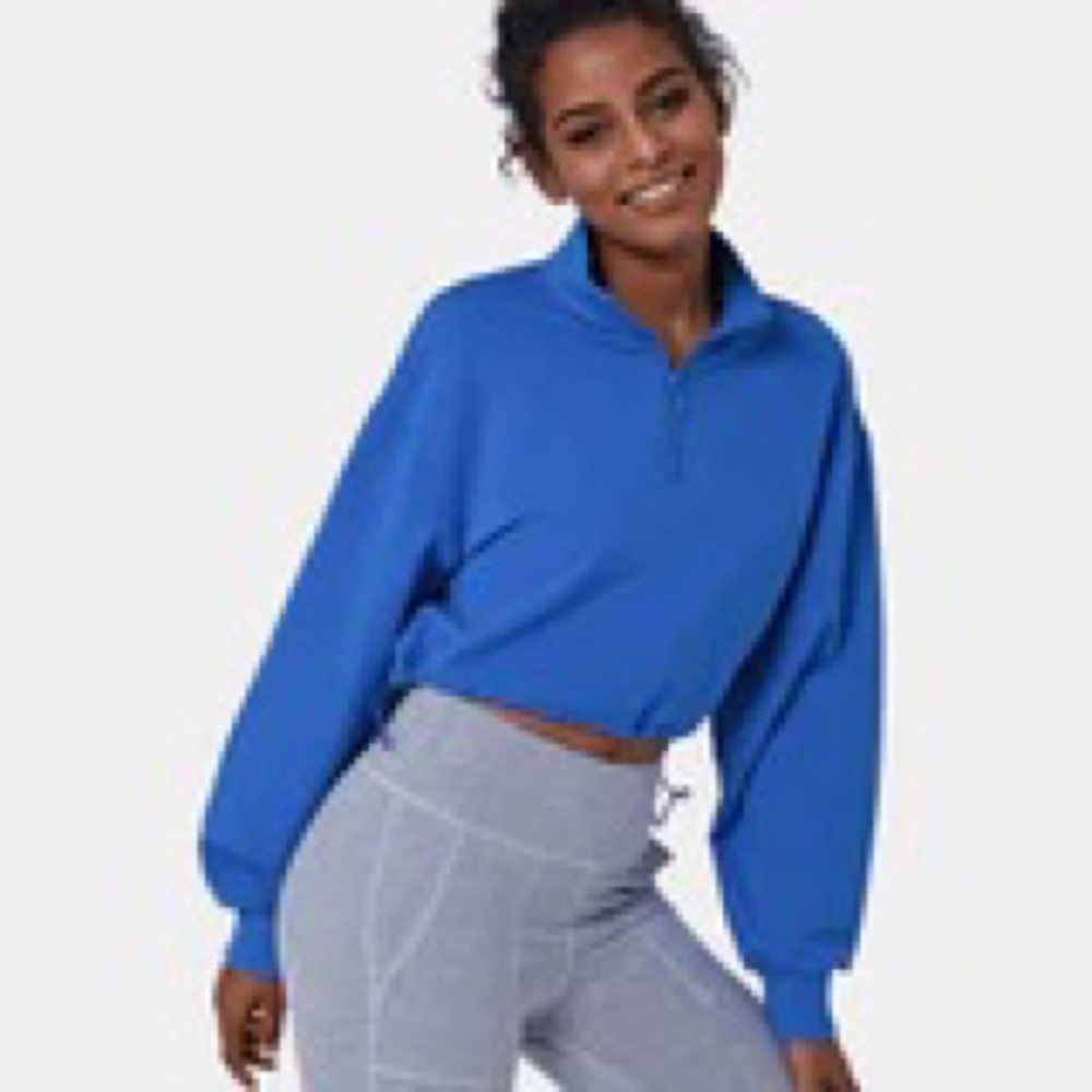 Halara Cropped Half-Zip
